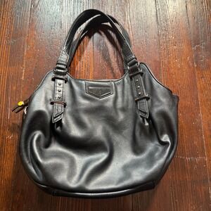 Simply Vera Wang Purse Handbag Shoulder Bag Black Gothic Biker